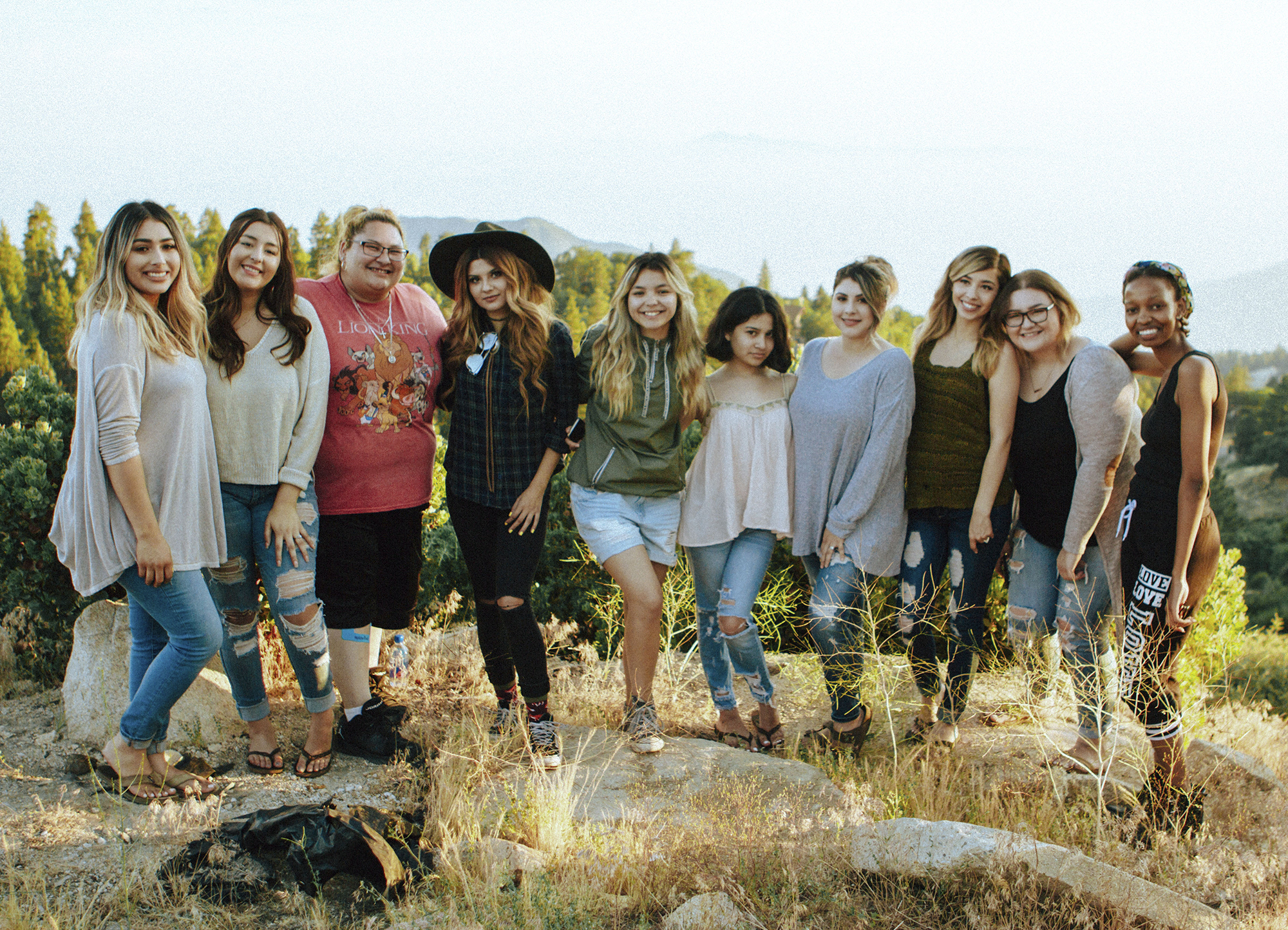 Group of people at an outdoor retreat.